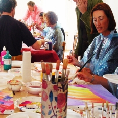 vrijgezellenfeest Schilderworkshops Groningen schilderworkshop: creatief en inspirerend met de groep