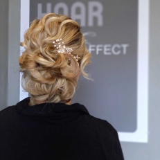 beauty Haar Effect Bruidskapsel en Bruidsmake-up