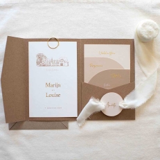 trouwkaarten Studio Dijs Van eerste kaart tot laatste detail, alles in jullie stijl