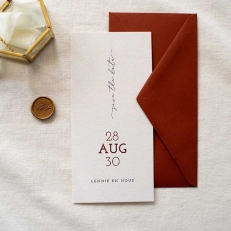 trouwkaarten Studio Dijs Van eerste kaart tot laatste detail, alles in jullie stijl