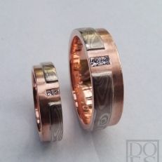 trouwringen Doesdesign Mokume-gane sieraden