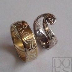 trouwringen Doesdesign Mokume-gane sieraden