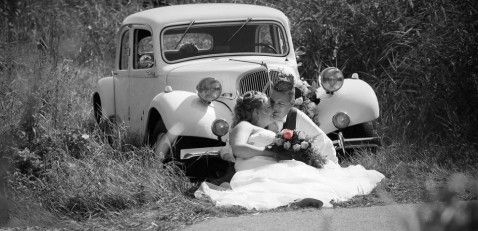 Oldtimer-verhuur Romantische Trouwauto Oldtimer-verhuur Romantische Trouwauto
