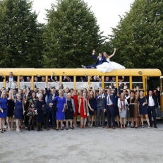 Brabantse Kwibus onze Amerikaanse Schoolbus is een originele manier van vervoer