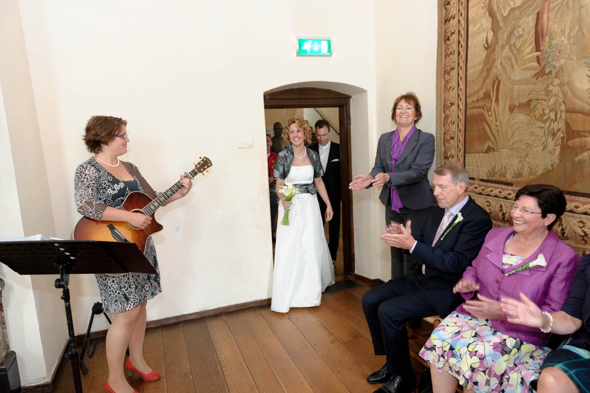 Live muziek tijdens ceremonie