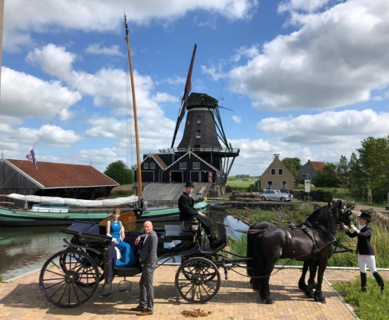 Stalhouderij de Fiifhoeke origineel trouwvervoer in Friesland