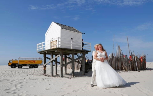 De Vliehors Trouwen op het strand