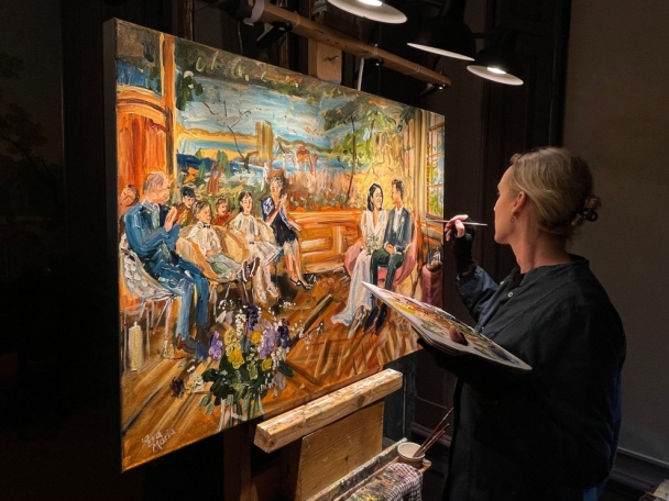 ART Eva Maria Een origineel schilderij van je trouwdag