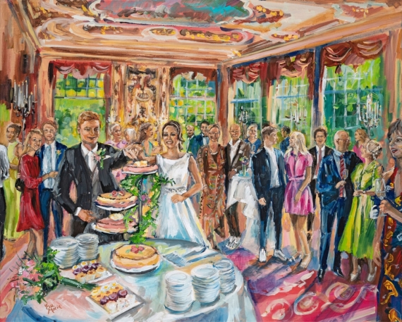 ART Eva Maria Een origineel schilderij van je trouwdag