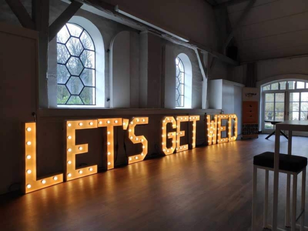 LetterlijkLicht unieke lichtletters voor de bruiloft!