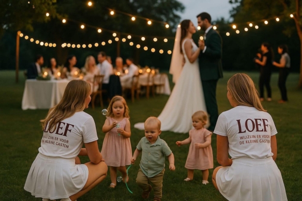 Loef Evenement Animatie Kinderbegeleiding die meebeweegt met jullie bruiloft