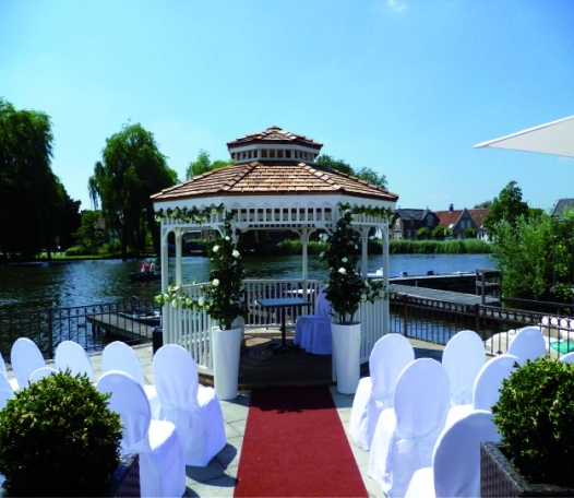 De Theetuin idyllisch gelegen aan het rustieke water de Waal