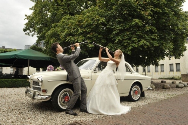 Volvo Trouwauto een klassieke Volvo Amazone als trouwauto