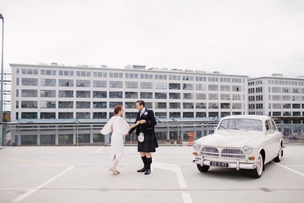 Volvo Trouwauto een klassieke Volvo Amazone als trouwauto